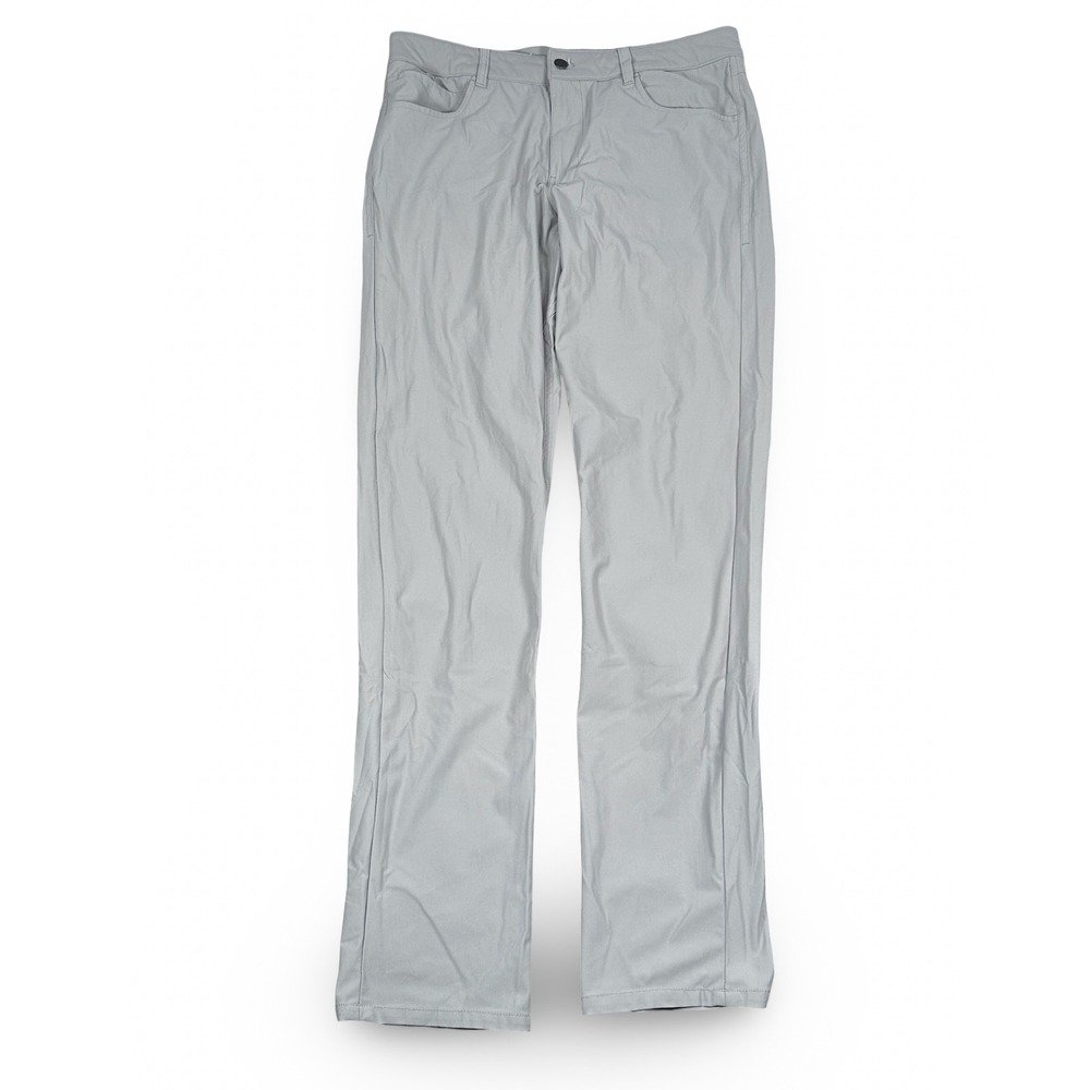 Johnnie-O Prep-Formance Mens Gray Performance Golf Pants 34x34 5-Pocket Trousers